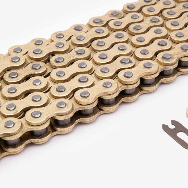 Lextek Motorcycle Drive Chain 520-108 Links Gold for JL250-5, SY125-10