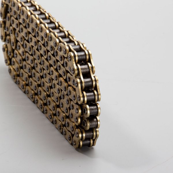 Lextek Motorcycle O-Ring Drive Chain 428-132Links Gold