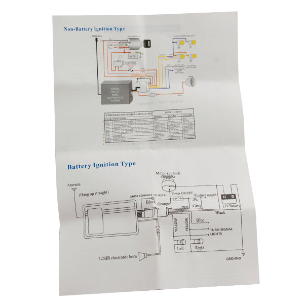 Lextek Motorcycle/Scooter Alarm with Immobiliser and Remote Start
