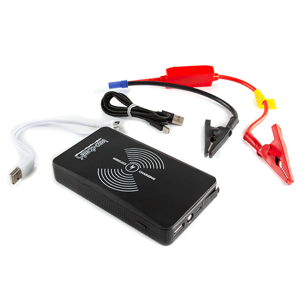 Lextek Portable Jump Starter Pack With Wireless Charging