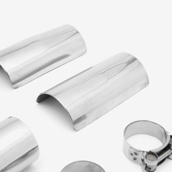 Lextek Stainless Steel Link Pipes for Royal Enfield Interceptor 650