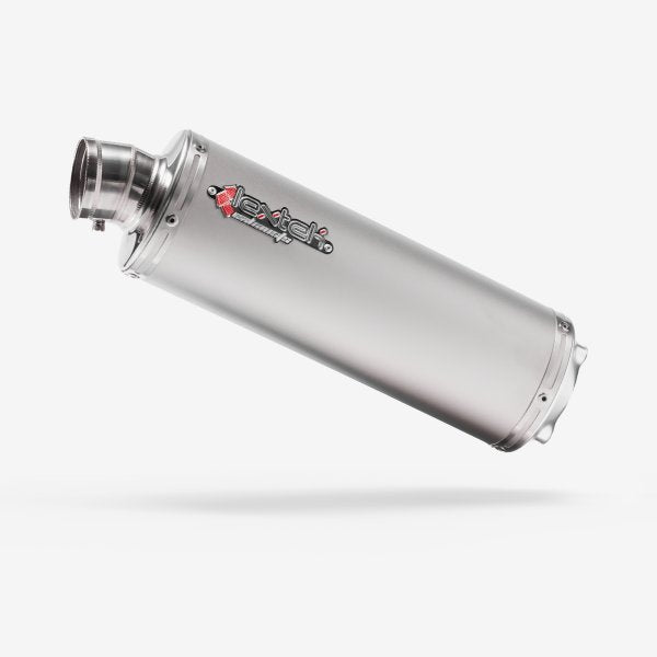 Lextek O41 Matt S/Steel Exhaust Silencer 4 Bolt Fixing