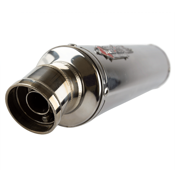Lextek RR4 S/Steel Round Exhaust Silencer 38mm