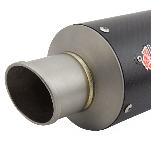 Lextek GP8C Carbon Effect GP Stubby Exhaust Silencer 51mm