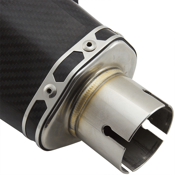 Lextek XP8C Carbon Effect Hexagonal Exhaust Silencer 51mm