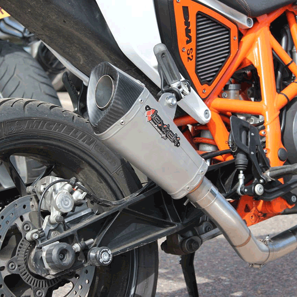 Lextek XP10 Titanium Look Hexagonal Exhaust Silencer 51mm