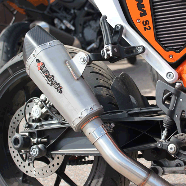Lextek XP10 Titanium Look Hexagonal Exhaust Silencer 51mm