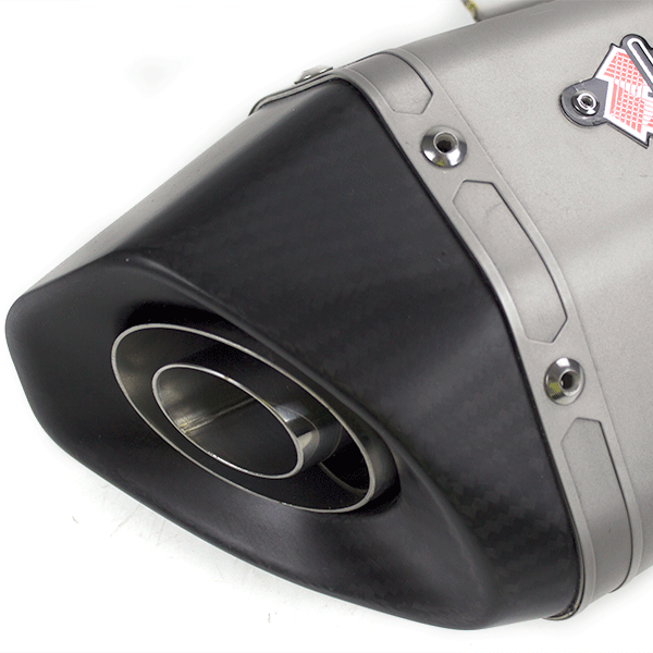 Lextek XP10 Titanium Look Hexagonal Exhaust Silencer 51mm