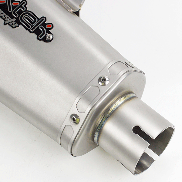 Lextek XP10 Titanium Look Hexagonal Exhaust Silencer 51mm