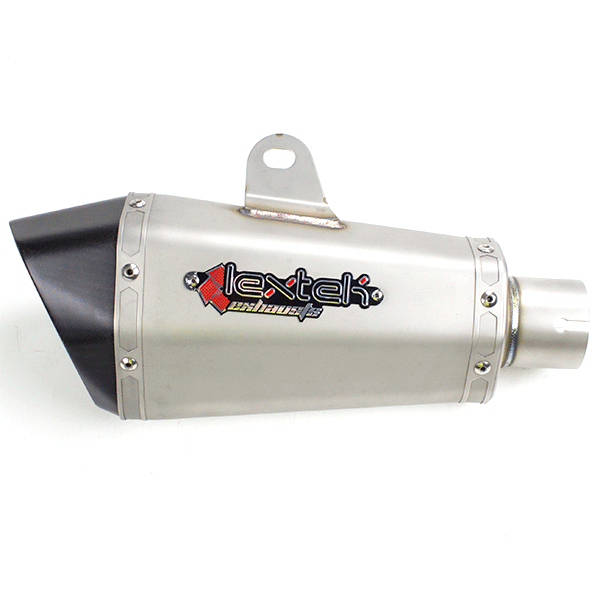 Lextek XP10 Titanium Look Hexagonal Exhaust Silencer 51mm