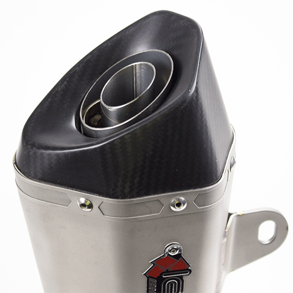 Lextek XP10 Titanium Look Hexagonal Exhaust Silencer 51mm