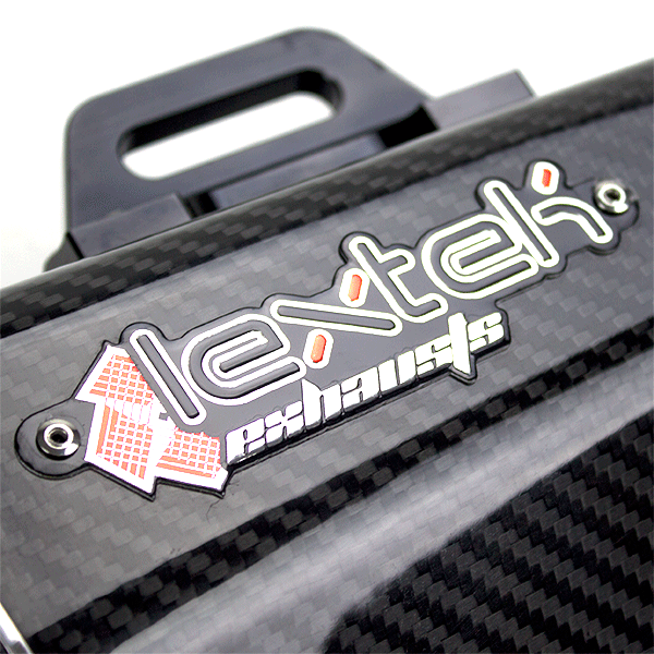Lextek XP13C Carbon Effect Hexagonal Exhaust Silencer 51mm