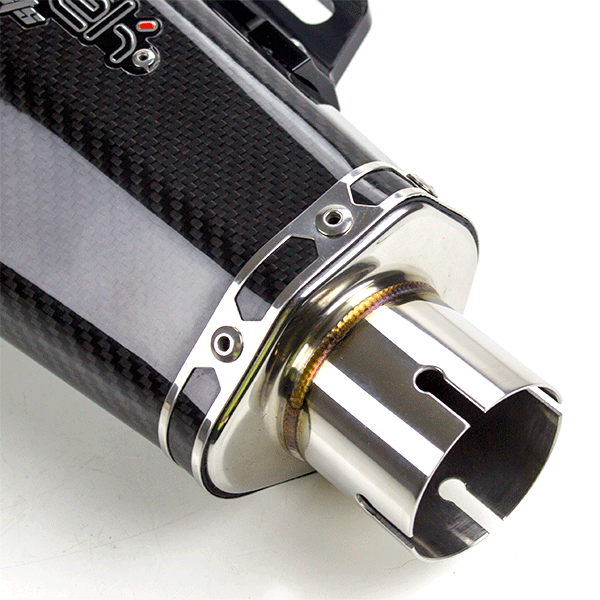 Lextek XP13C Carbon Effect Hexagonal Exhaust Silencer 51mm