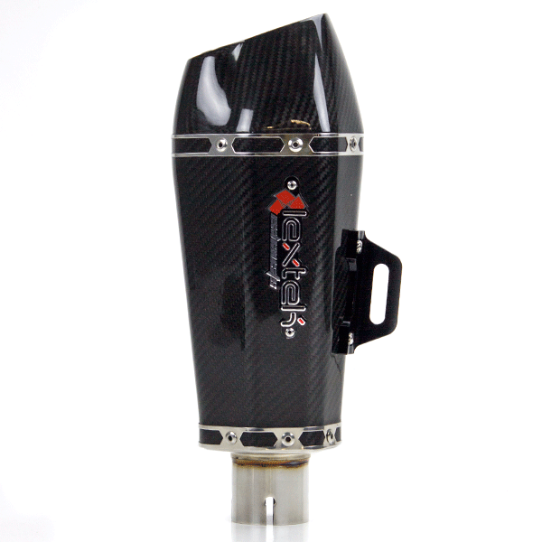 Lextek XP13C Carbon Effect Hexagonal Exhaust Silencer 51mm