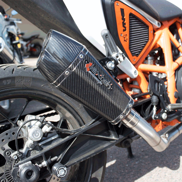 Lextek XP13C Carbon Effect Hexagonal Exhaust Silencer 51mm