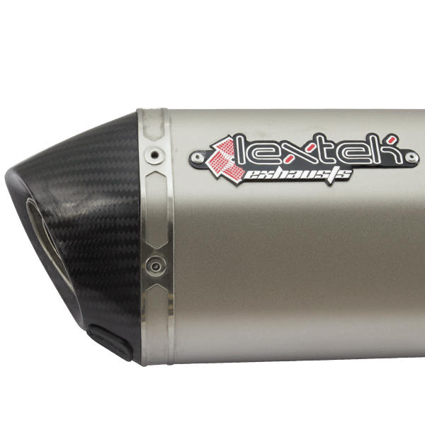 Lextek ST1 Matt S/Steel Hexagonal Exhaust Silencer 60mm