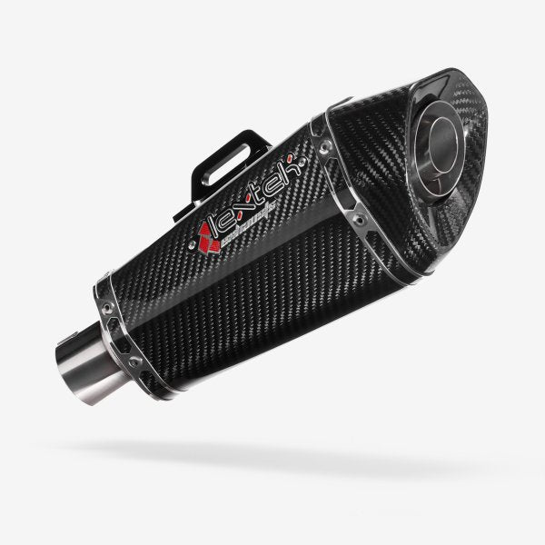 Lextek XP8CL Carbon Effect Hexagonal Exhaust Silencer (Left Hand) 51mm