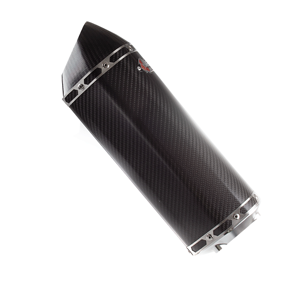 Lextek SP48C Carbon Effect Hexagonal Exhaust Silencer (4 Bolt)