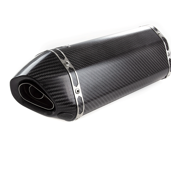 Lextek SP48C Carbon Effect Hexagonal Exhaust Silencer (4 Bolt)