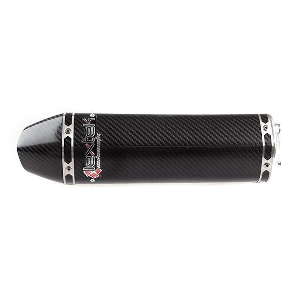Lextek SP48C Carbon Effect Hexagonal Exhaust Silencer (4 Bolt)