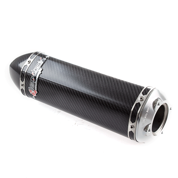 Lextek SP48C Carbon Effect Hexagonal Exhaust Silencer (4 Bolt)