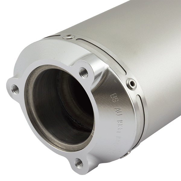Lextek O32 Matt S/Steel Exhaust Silencer (3 Bolt)