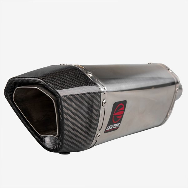 Lextek SP4 Polished Stainless Steel SP4 Exhaust Silencer 51mm 51mm
