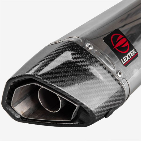 Lextek SP4 Polished Stainless Steel SP4 Exhaust Silencer 51mm 51mm