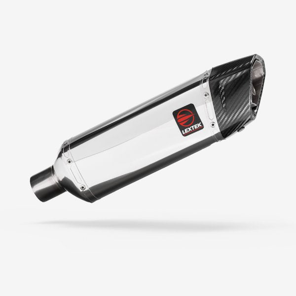 Lextek SP4 & SP4L Polished Stainless Steel Exhaust Silencers