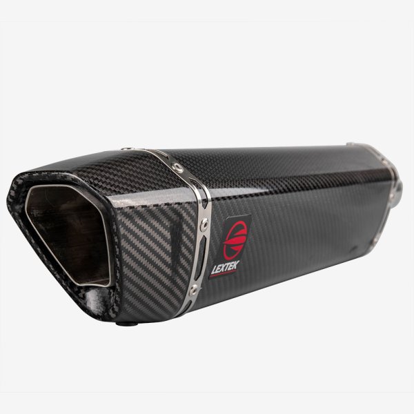 Lextek SP7C Gloss Carbon Fibre Silencer 51mm
