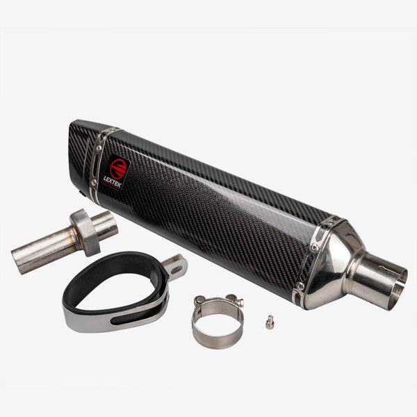 Lextek SP7C Gloss Carbon Fibre Silencer 51mm