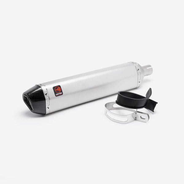 Lextek SA1 Matt S/Steel Hexagonal Exhaust Silencer 37mm