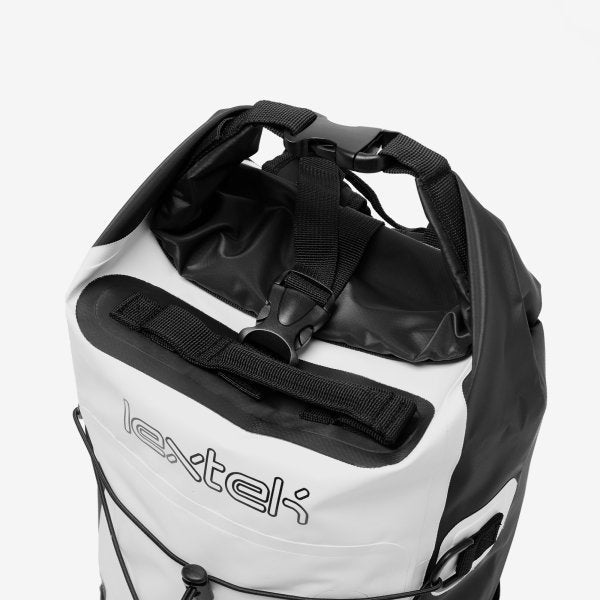 Lextek Waterproof Dry Bag Backpack 30L White/Black
