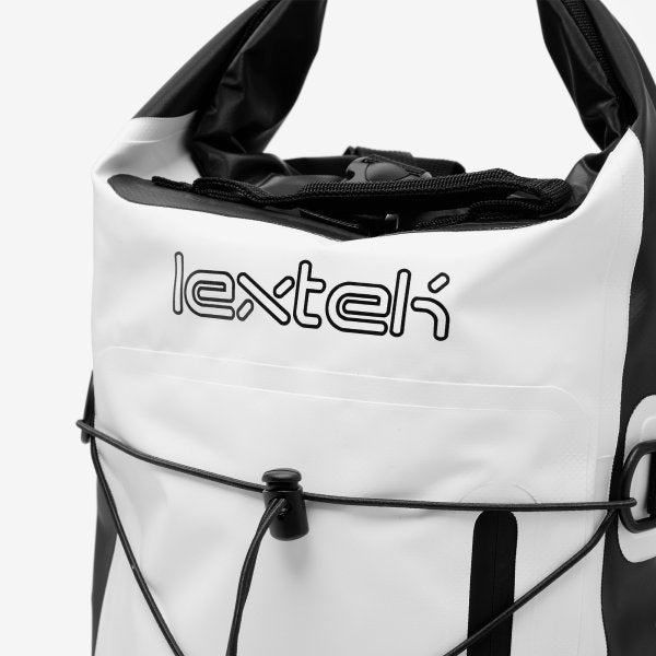 Lextek Waterproof Dry Bag Backpack 30L White/Black
