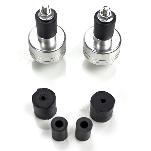 Lextek Universal Weighted Handlebar Ends Silver