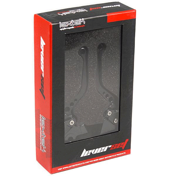 Lextek CNC Brake & Clutch Lever Set F-16 / Y-688 Short Black