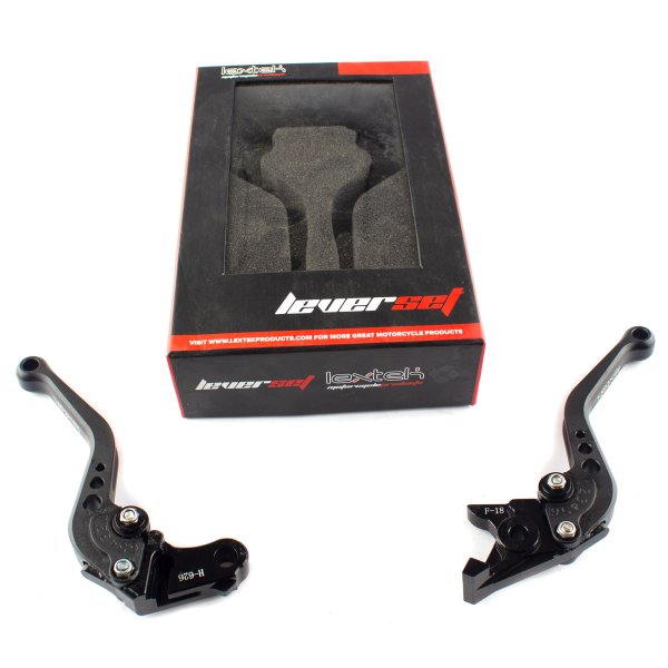 Lextek CNC Brake & Clutch Lever Set F-18 / H-626 Short Black
