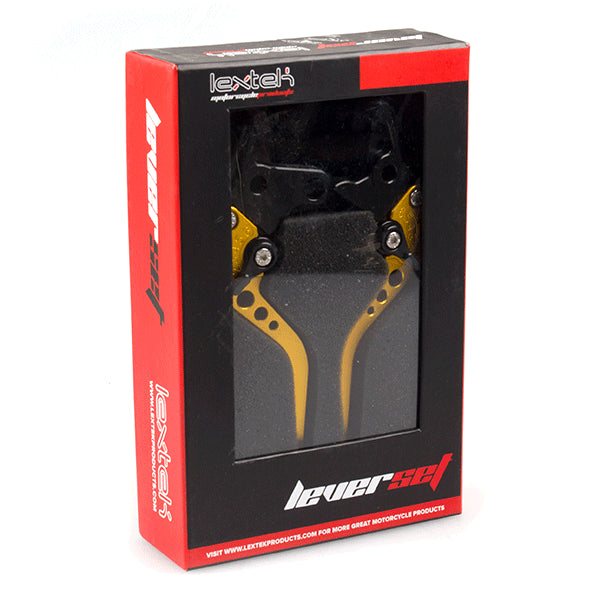 Lextek CNC Brake & Clutch Lever Set F-14 / C-777 Short Gold