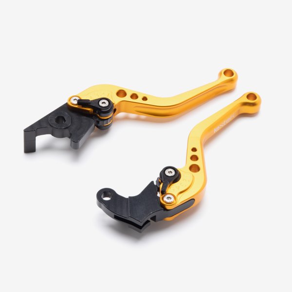 Lextek CNC Brake & Clutch Lever Set F-25 / S-13 Short Gold