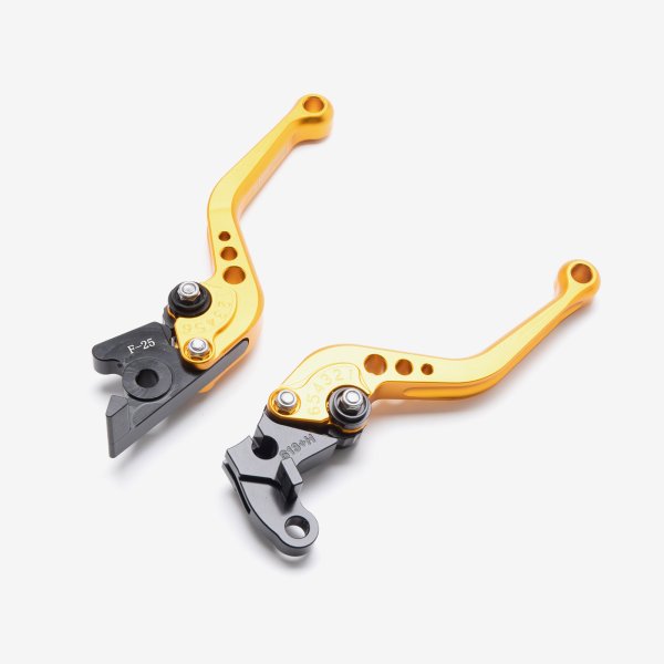 Lextek CNC Brake & Clutch Lever Set F-25 / S-13 Short Gold