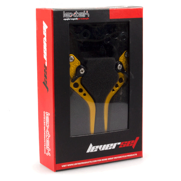 Lextek CNC Brake & Clutch Lever Set B-16R / B-16L Short Gold