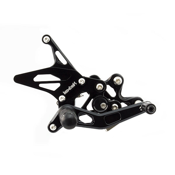 Lextek Black Rear Sets for Suzuki GSXR 600/750 (06-10)