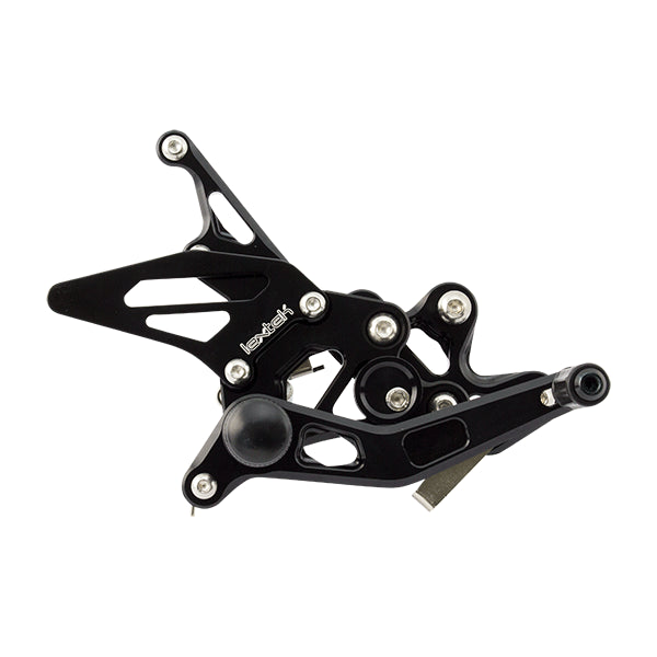 Lextek Black Rear Sets for Suzuki GSXR 600/750 (11-17)