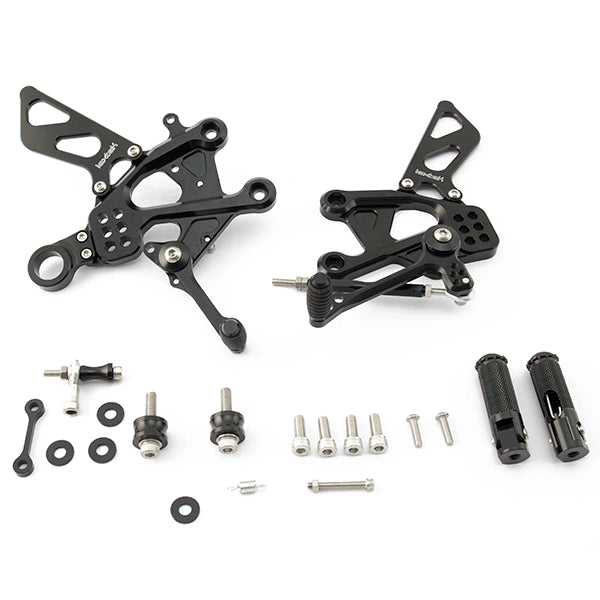 Lextek Black Rear Sets for Suzuki GSX-S 1000/Katana/GT