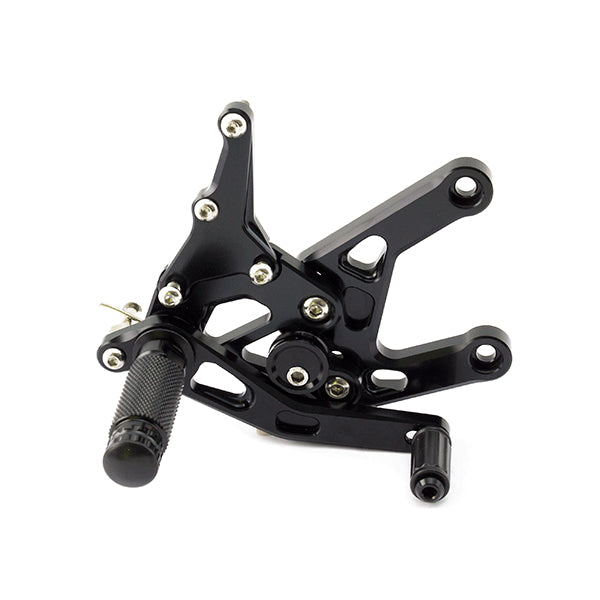 Lextek Black Rear Sets for Yamaha YZF R1 (15-19)