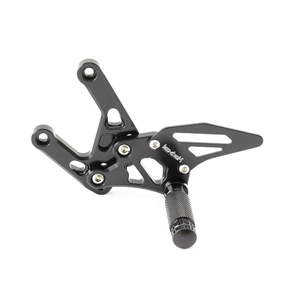 Lextek Black Rear Sets for Yamaha YZF R1 (15-19)