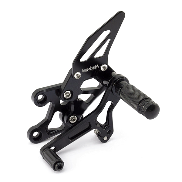 Lextek Black Rear Sets for Yamaha FZ1 (06-15)