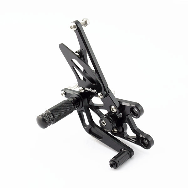 Lextek Black Rear Sets for Yamaha FZ1 (06-15)