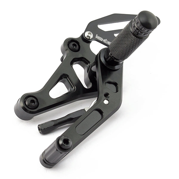 Lextek Black Rear Sets for Yamaha MT-07 (14-19)