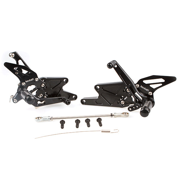 Lextek Black Rear Sets for Yamaha MT-03 (16-18)